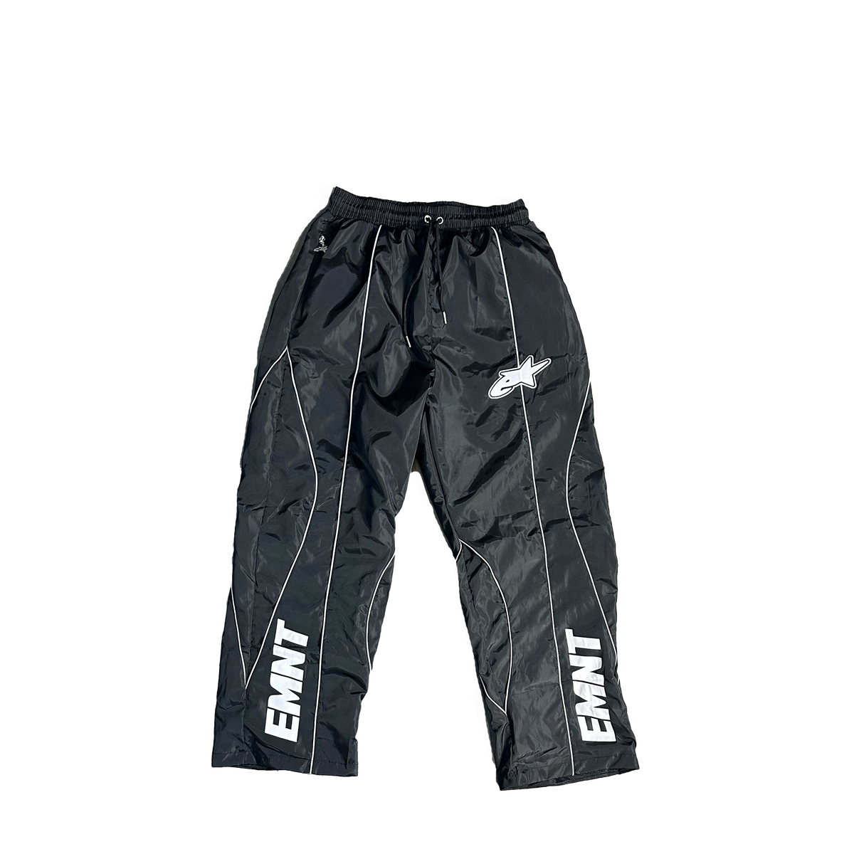 Black/White Nylon Pants
