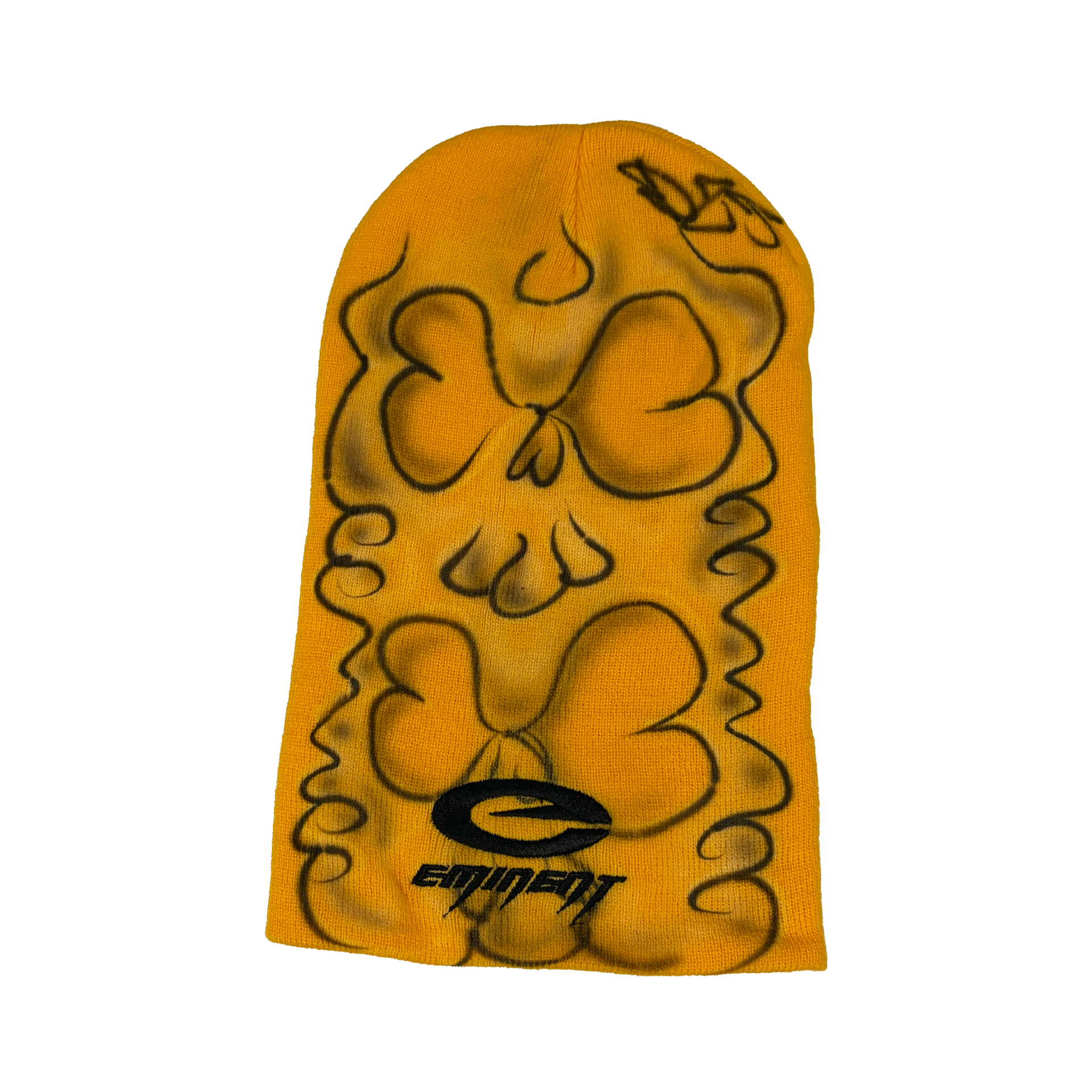 Mustard Ghost Face Beanie