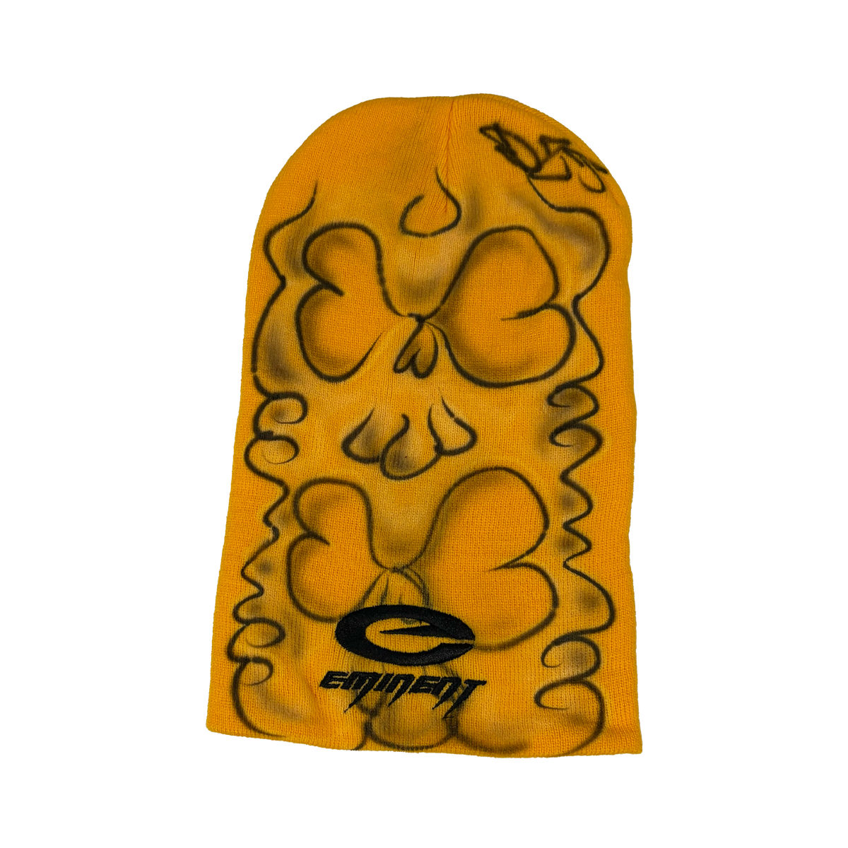 Mustard Ghost Face Beanie